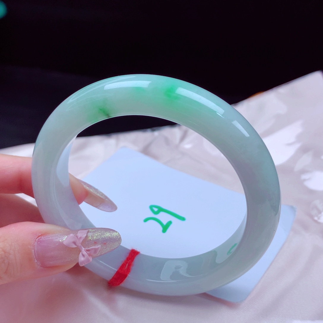 未镶嵌手镯翡翠天然缅甸翡翠A货手镯 29号