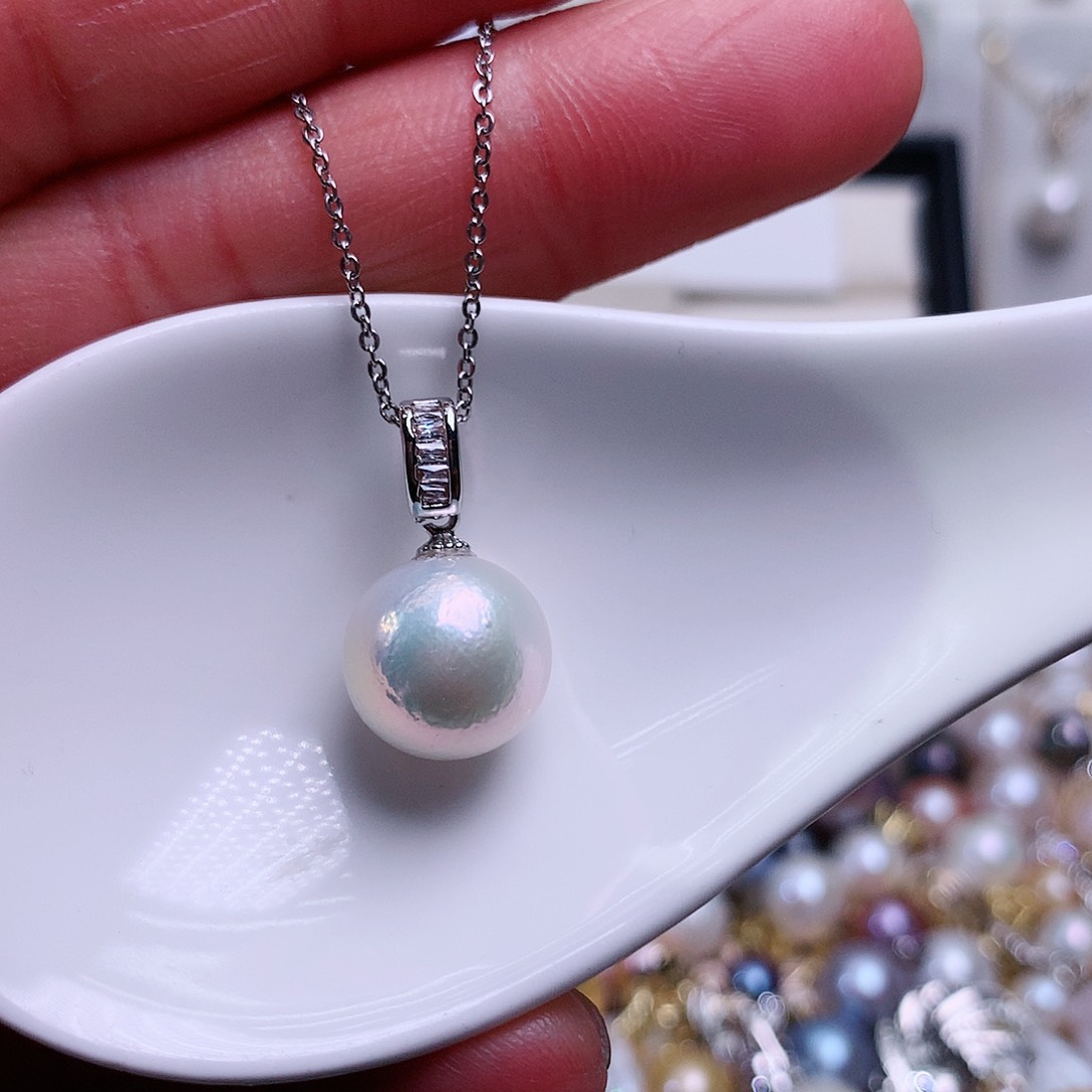 淡水珍珠吊坠(赠链)合金