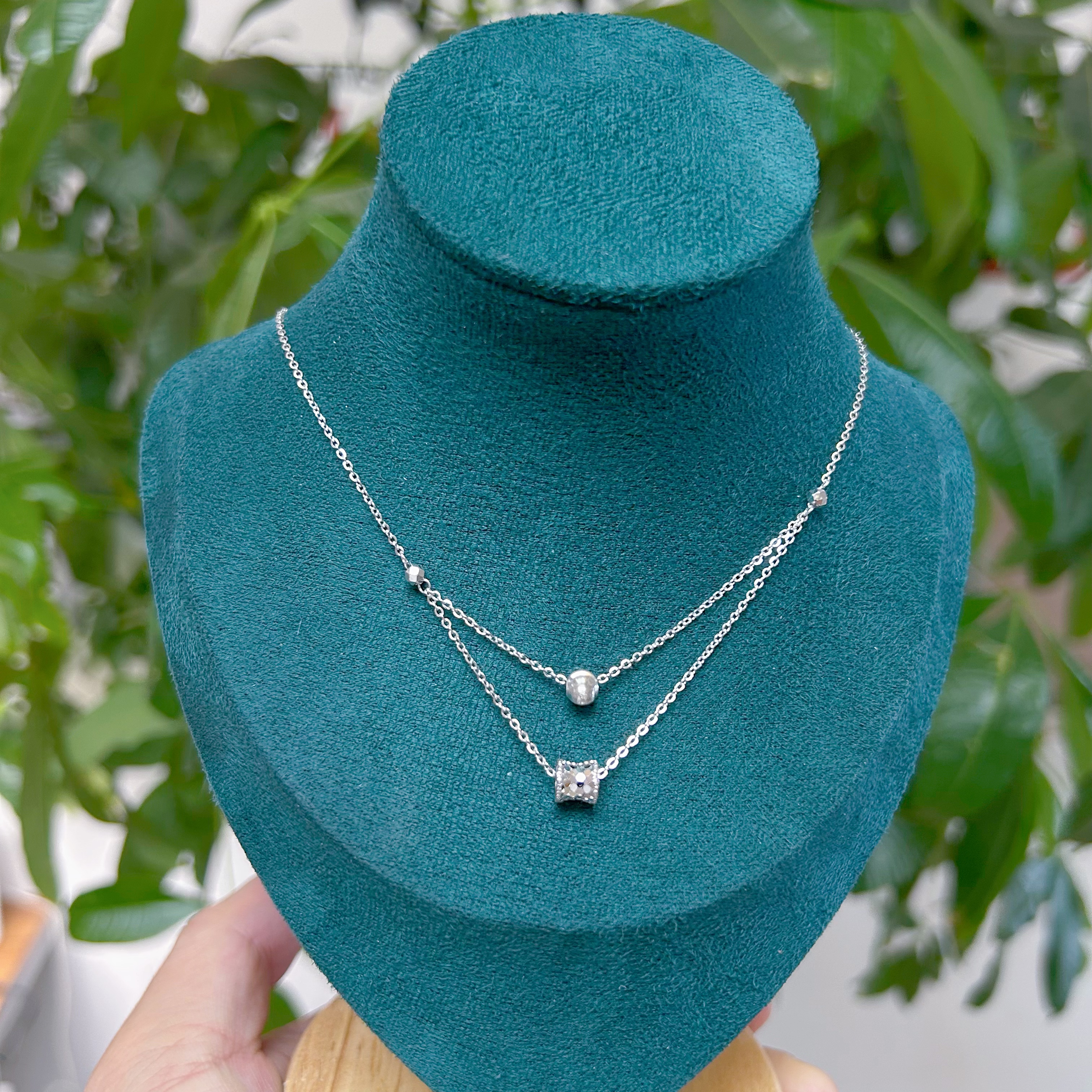 铂金pt950L碎冰冰小蛮腰套链精致百搭【不支持7天无理由退换货】