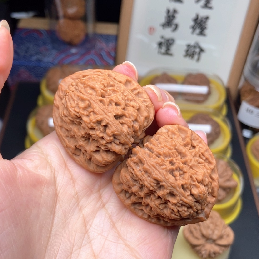 把件文玩核桃41三角南将石