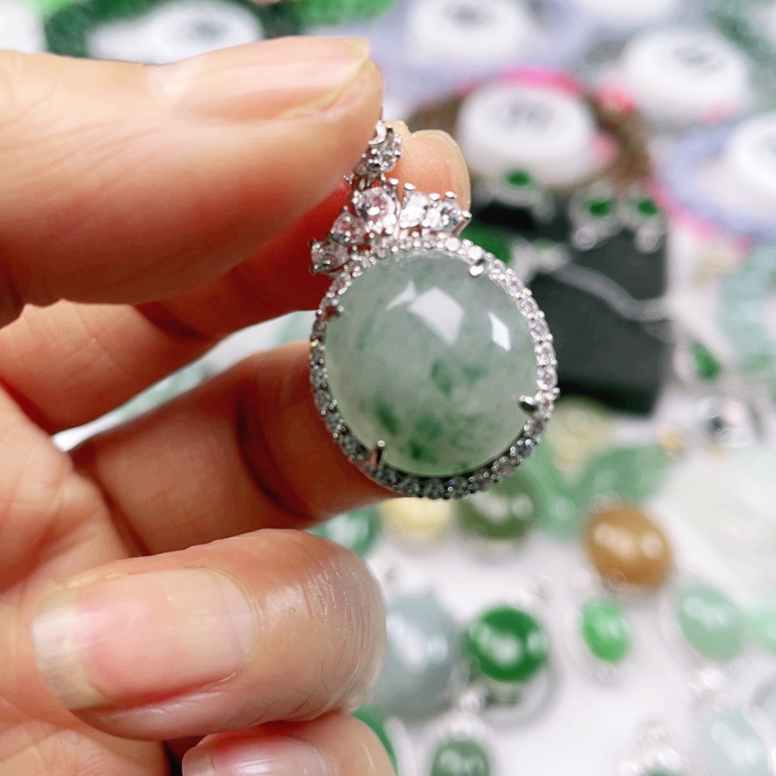 未镶嵌翡翠手链天然翡翠吊坠