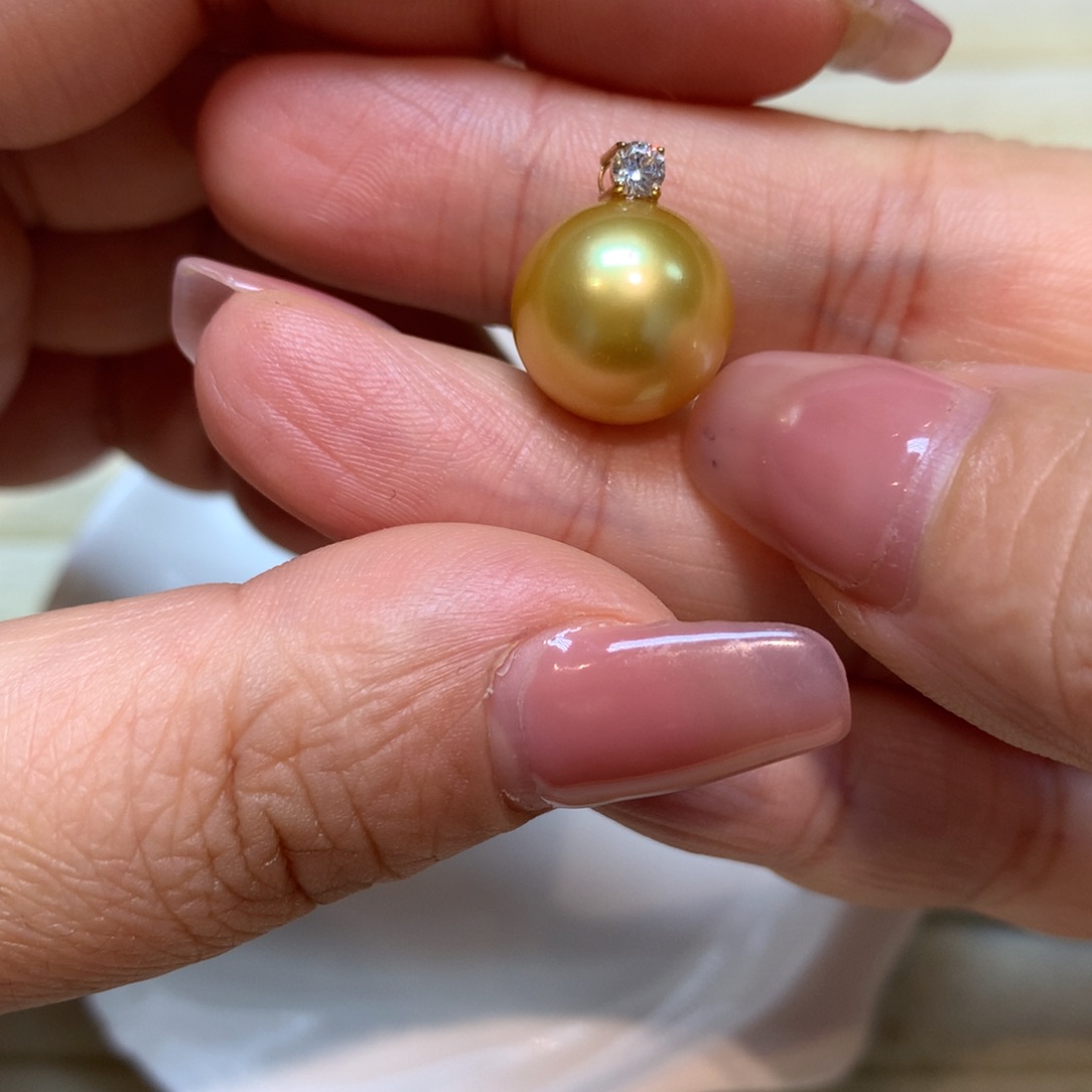 海水珍珠颈饰14K金镶嵌