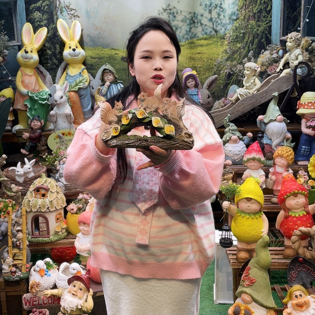 摆件花园摆件红红火火