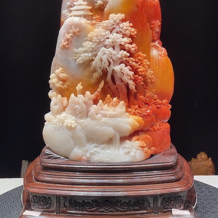 金***刻寿山石寿山石雕刻艺术品