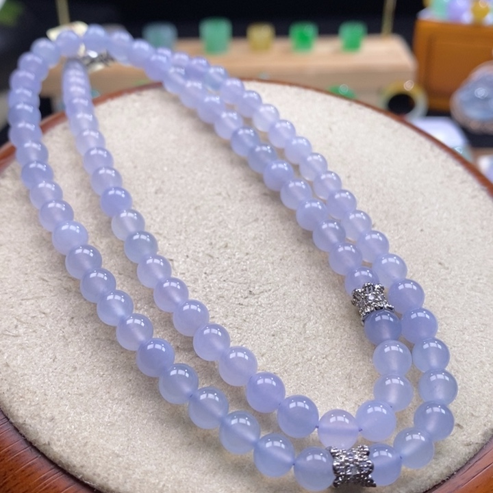 翡翠吊坠(不含链)未镶嵌翡翠冰紫项链