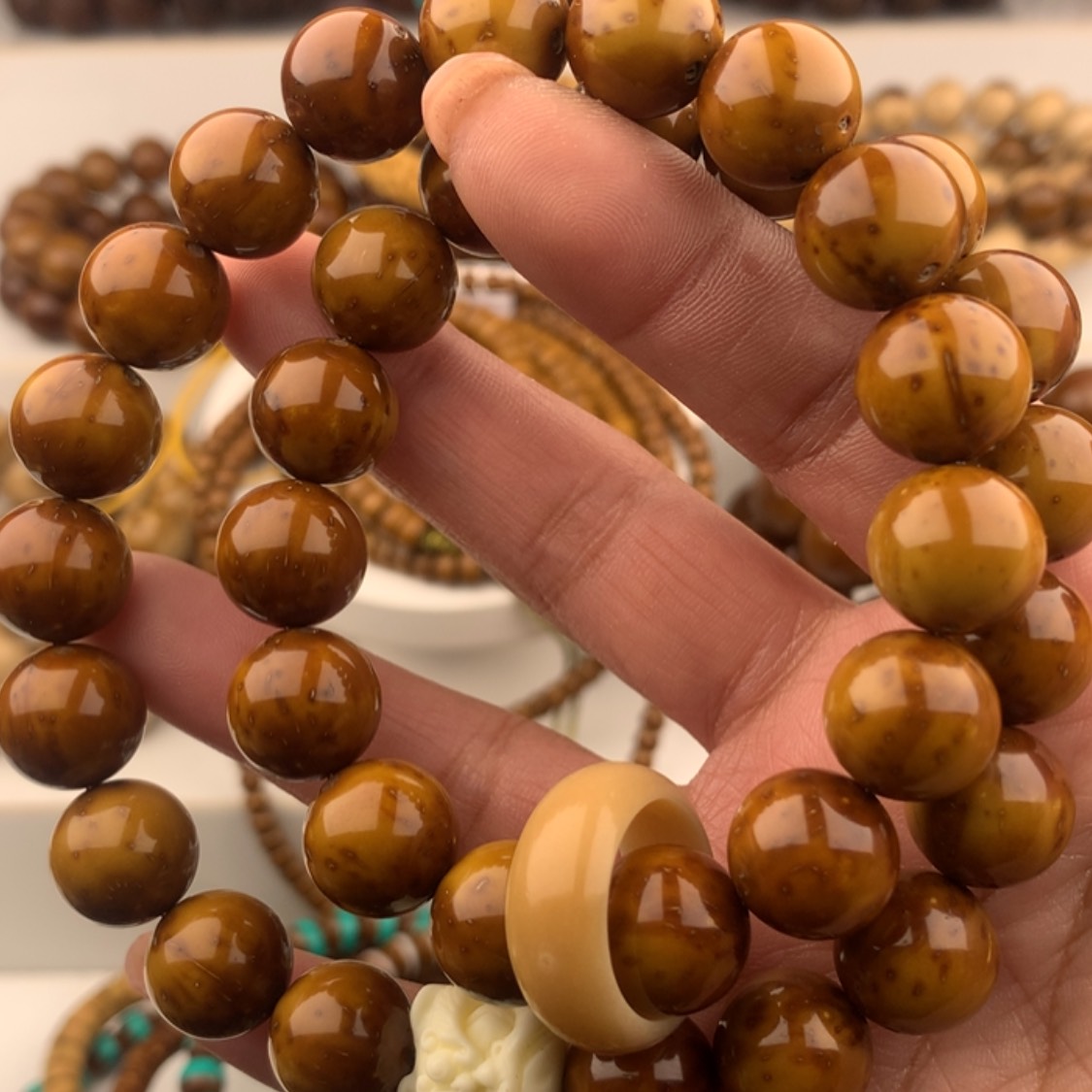 【闪购商品】紫金鼠手串半实心光珠双圈手持12