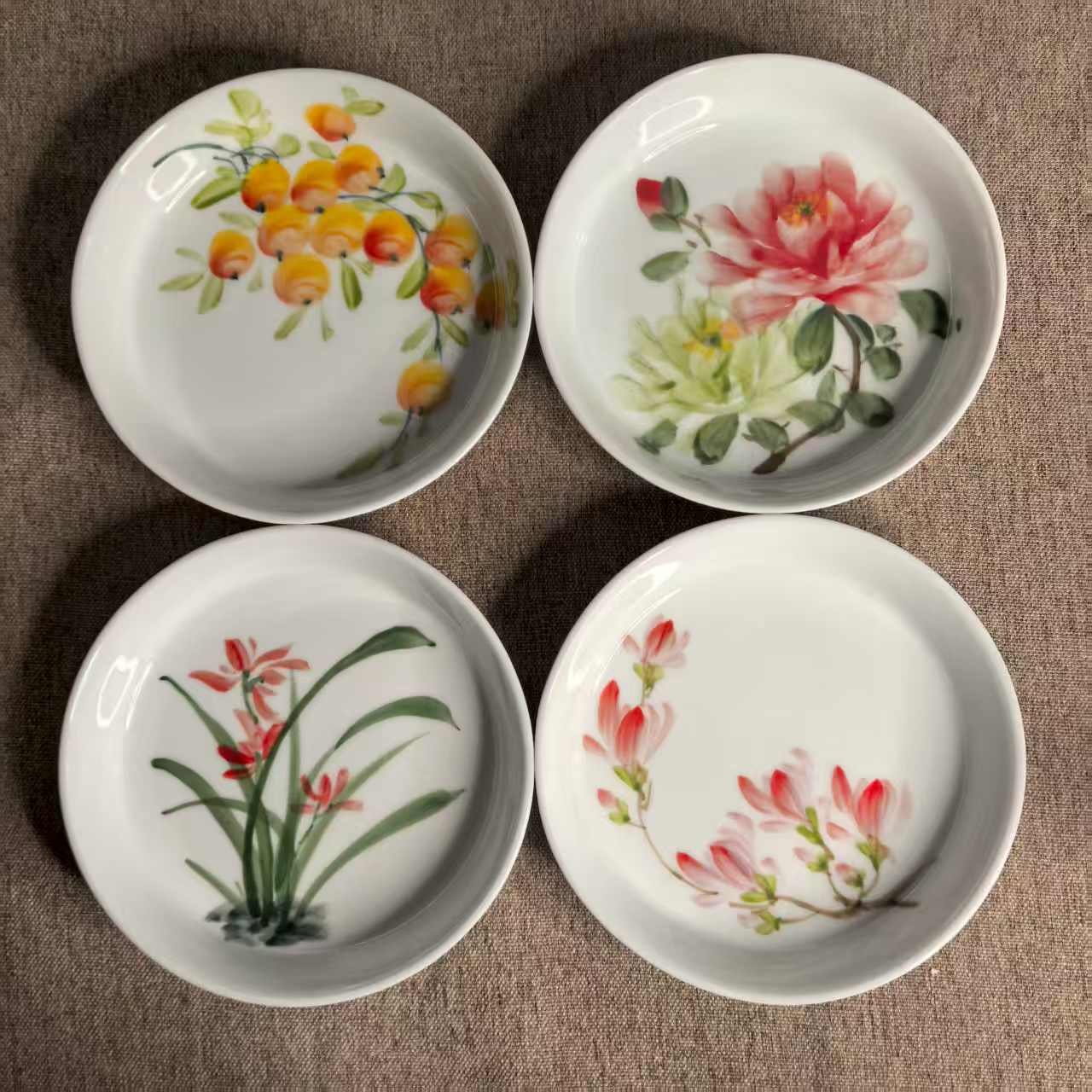 【随机】茶盘 杯托 壶托 纯手绘釉下彩陶瓷