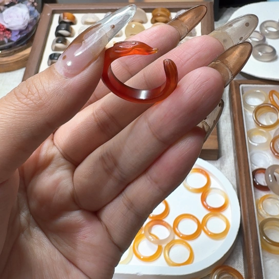 未镶嵌戒指玛瑙/玉髓553港16