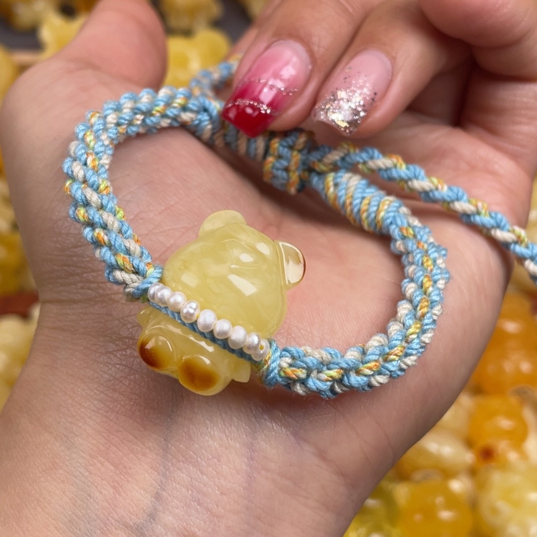 琥珀裸石未镶嵌蜜蜡