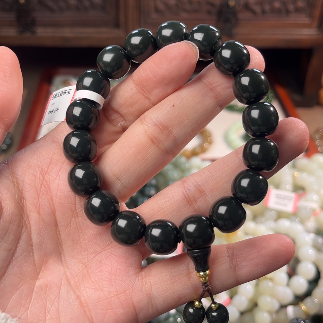 和田玉未镶嵌手链