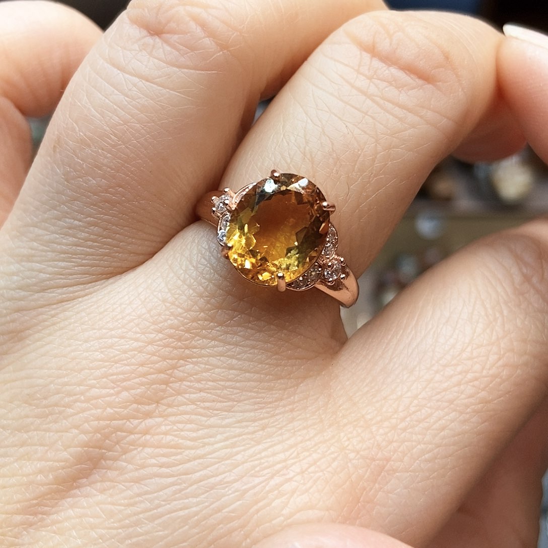 水晶戒指银S925镶嵌M****e