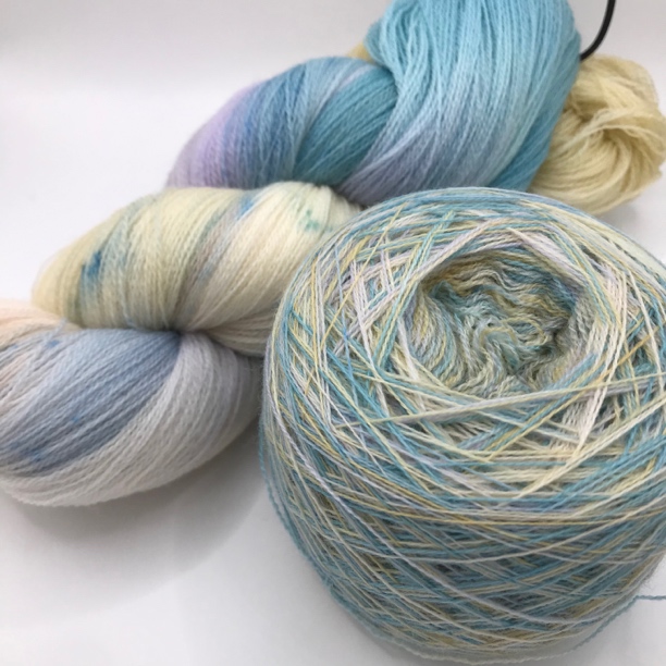 （薄款）绕团备注.52支60支日本手染毛绒50克，搭配氨纶编织