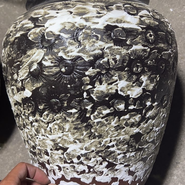 紫砂花盆高约30口约20