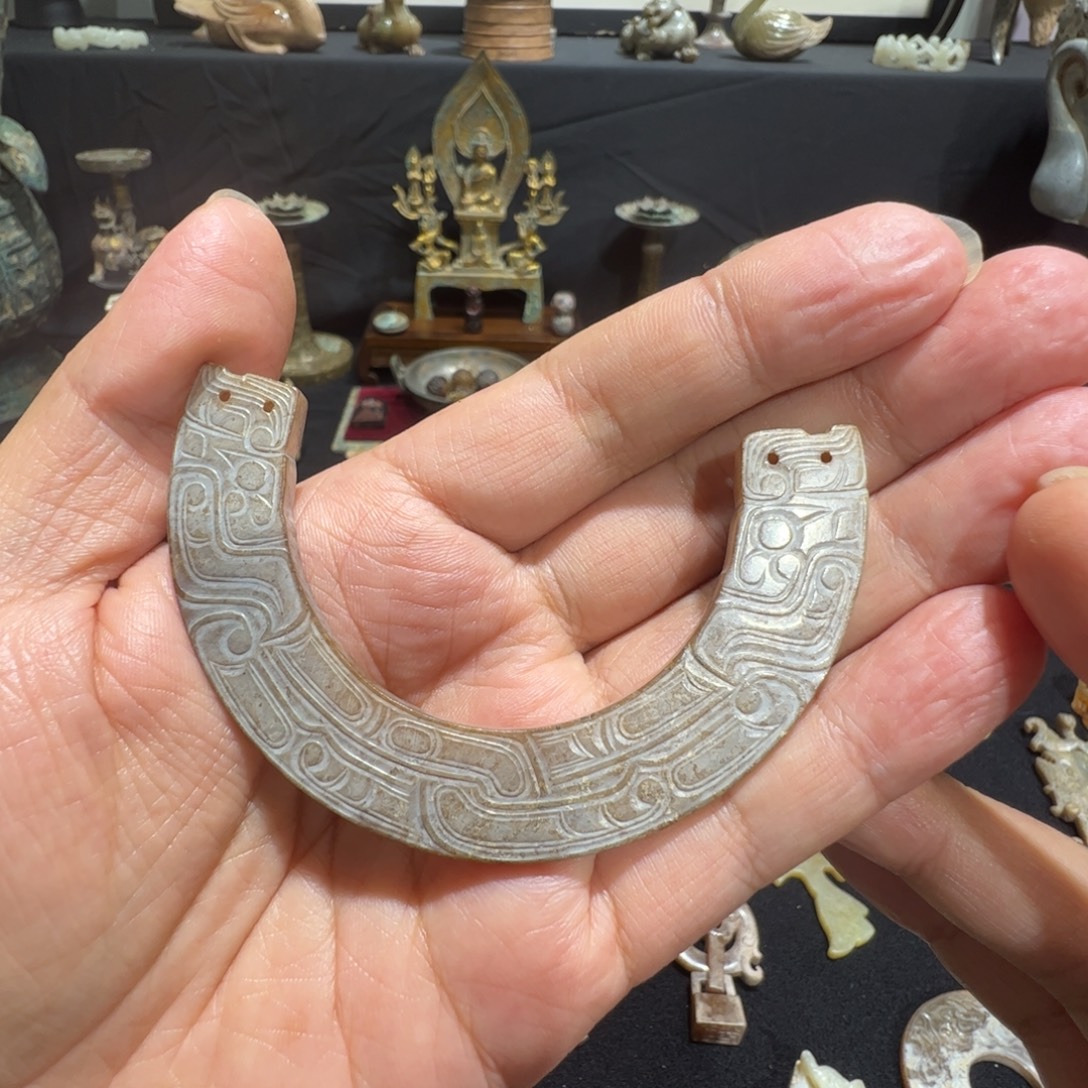 古***月和田玉（糖玉）未镶嵌挂件我在这里等着你