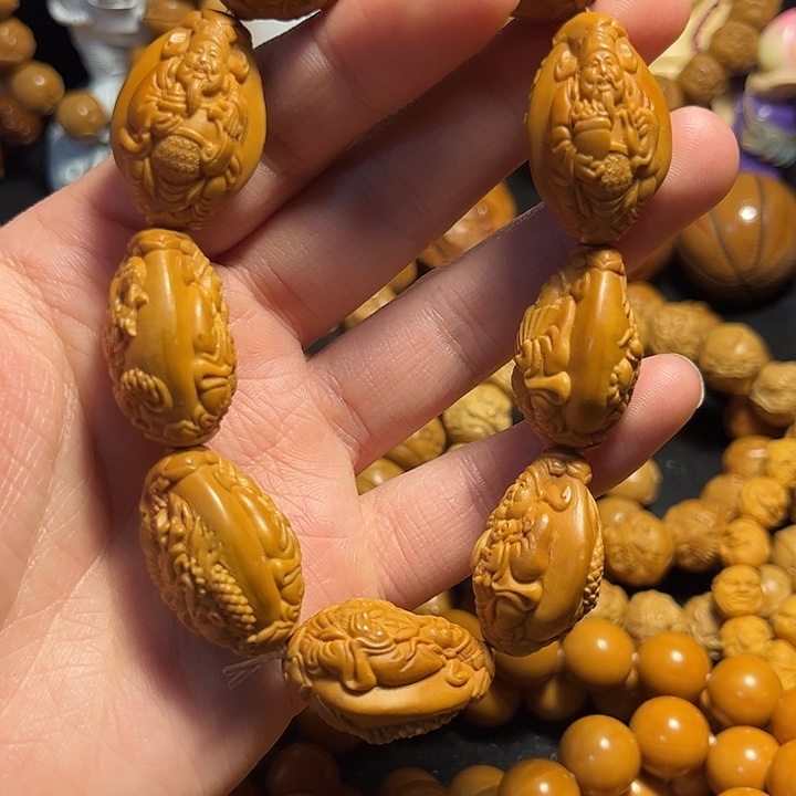 橄榄核手串/手链九龙财神