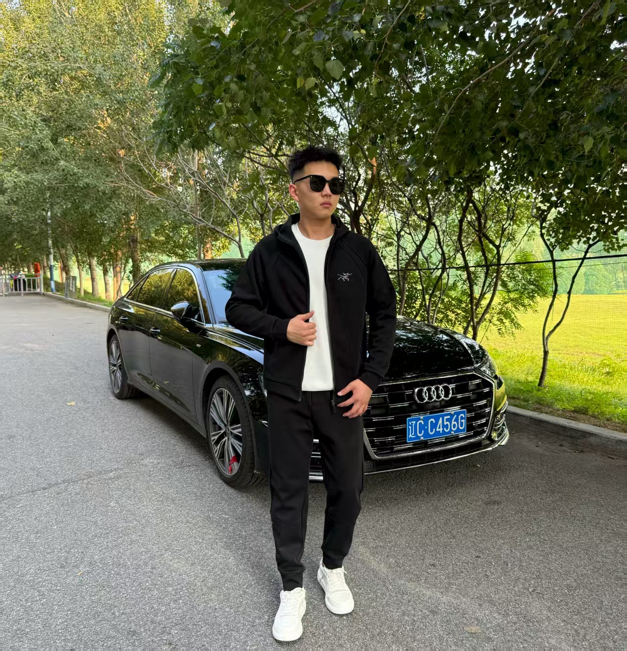 【一套省20米】2秋冬男士高腰宽松束脚时尚百搭休闲运动套装