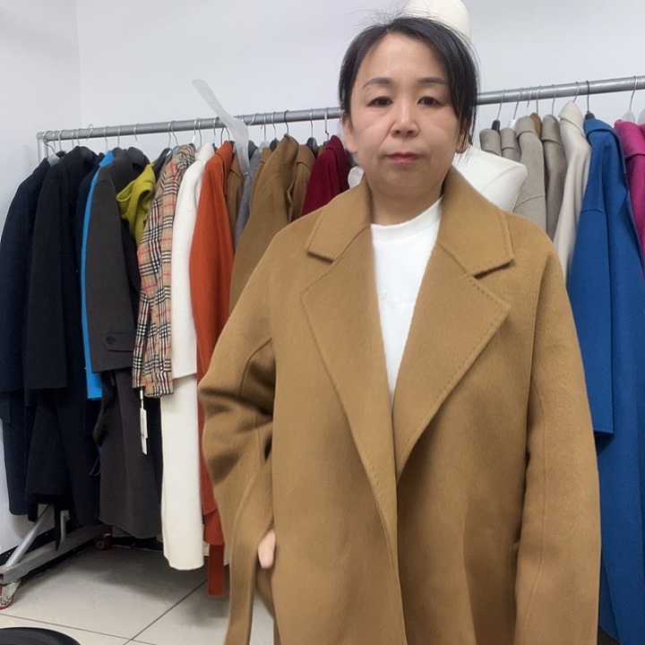 羊驼绒外贸羊绒外套大衣外套女冬季