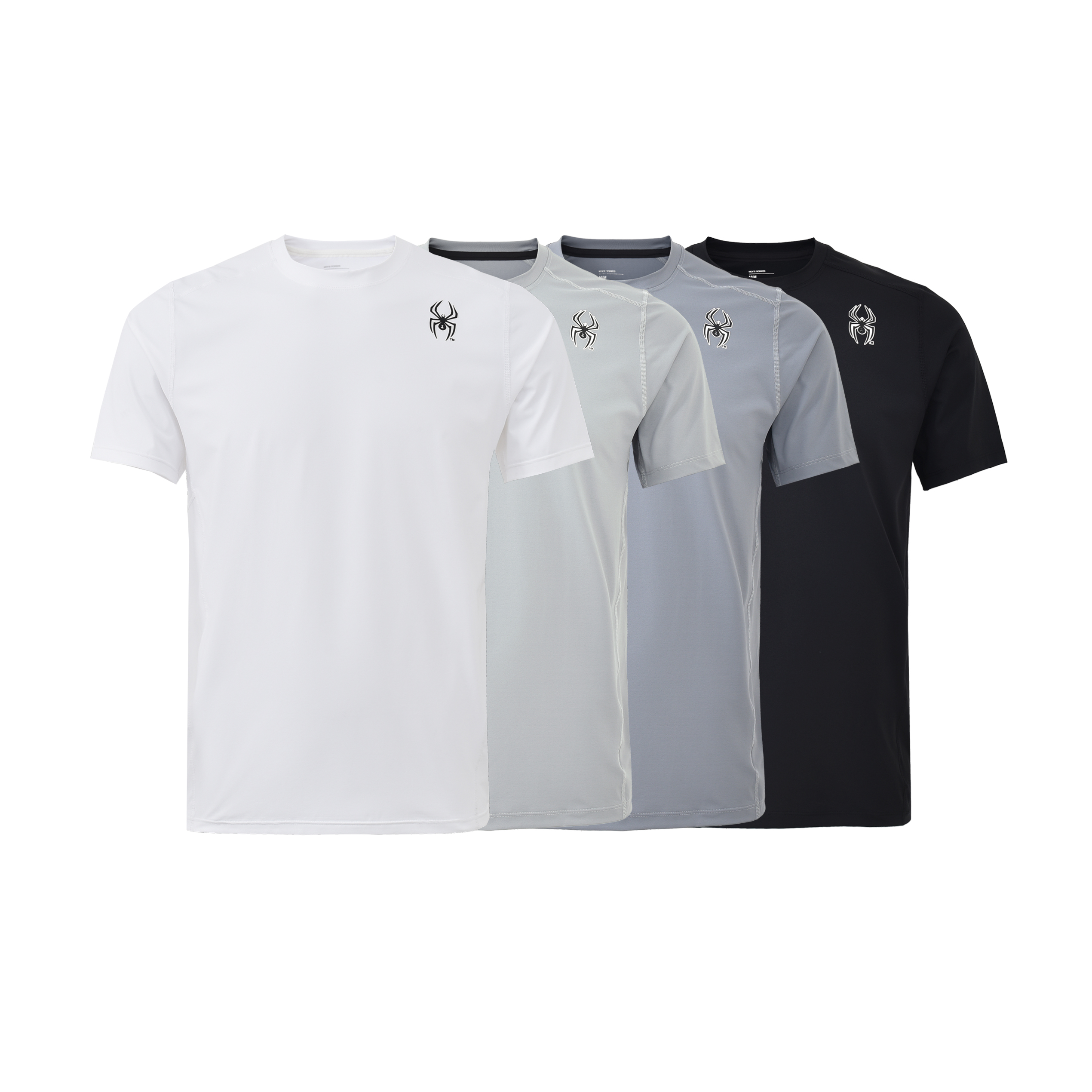 美订!蜘蛛户外登山短袖城市机能T恤压胶速干透气圆领半袖