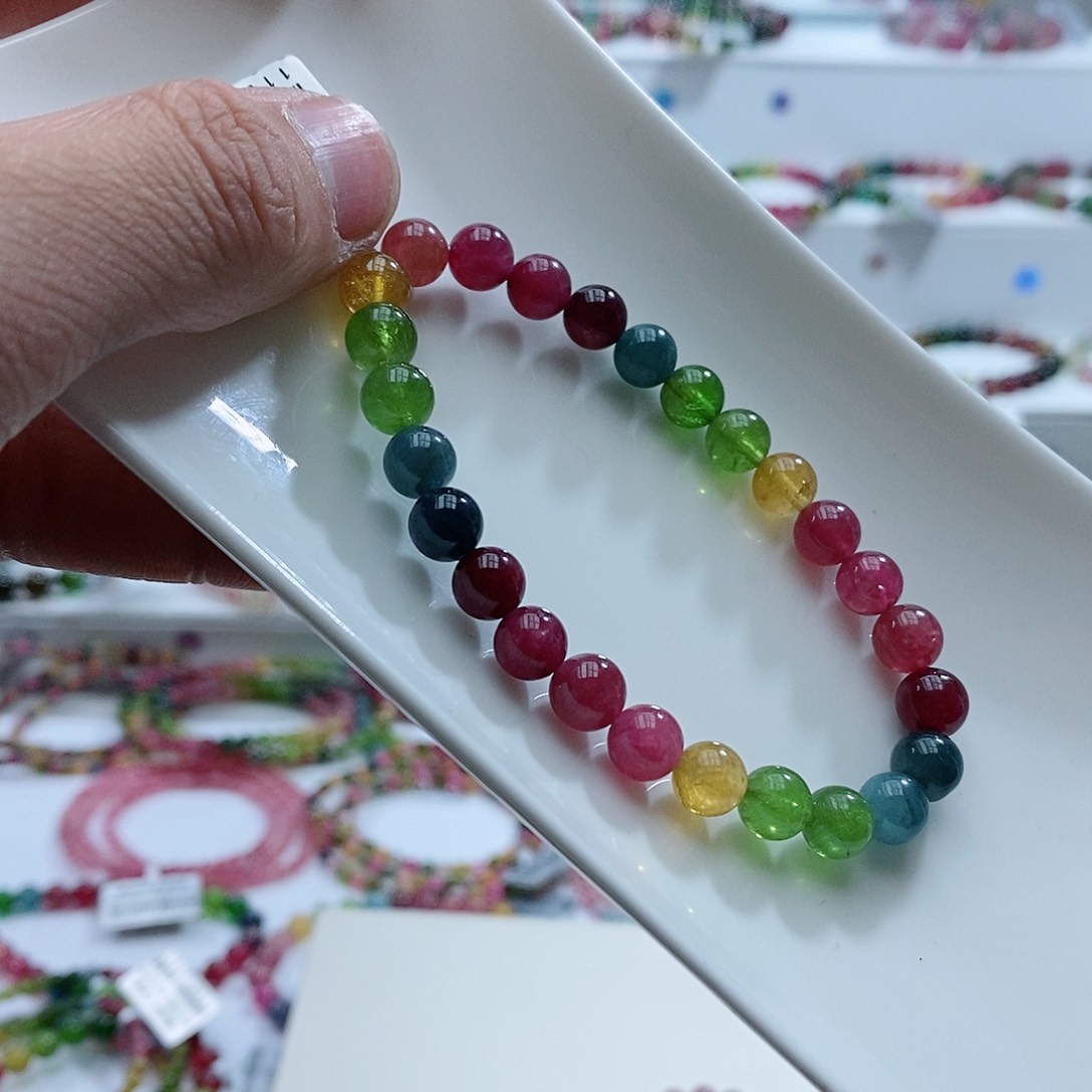 碧玺碧玺未镶嵌手链