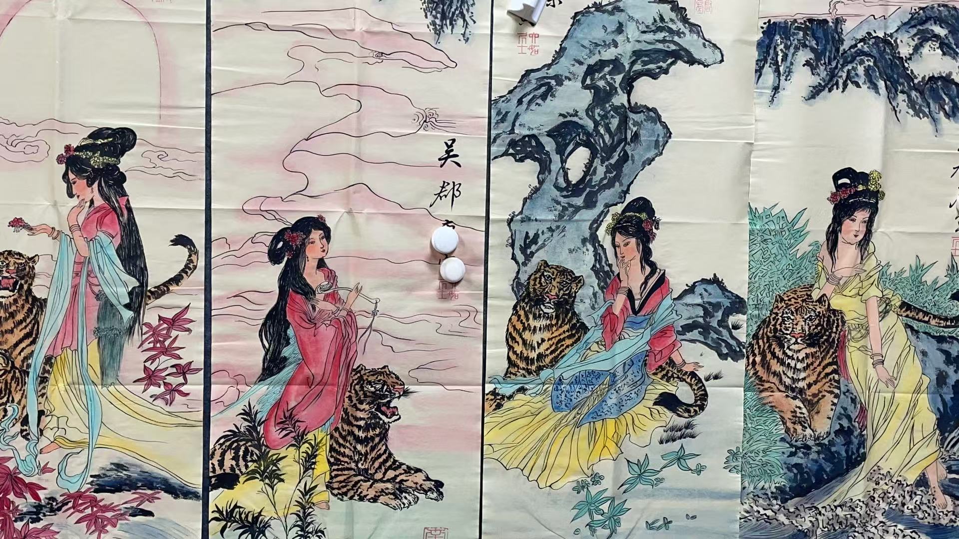 【中瑞】精品四条屏装饰画通用链接