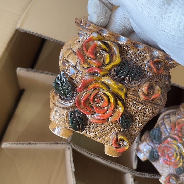 粗陶材质多肉花盆