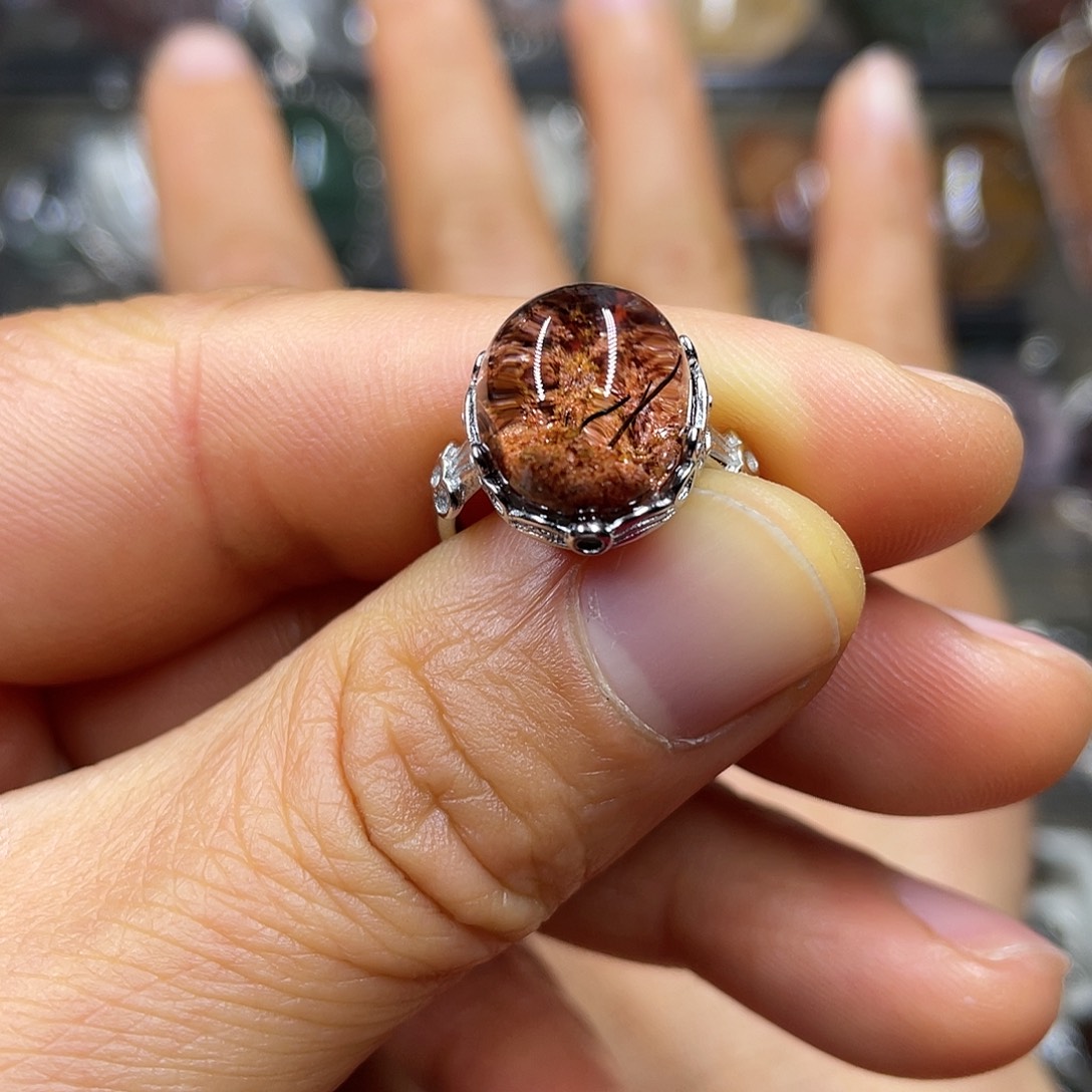 【闪购商品】水晶珠宝半成品银S925镶嵌戒指