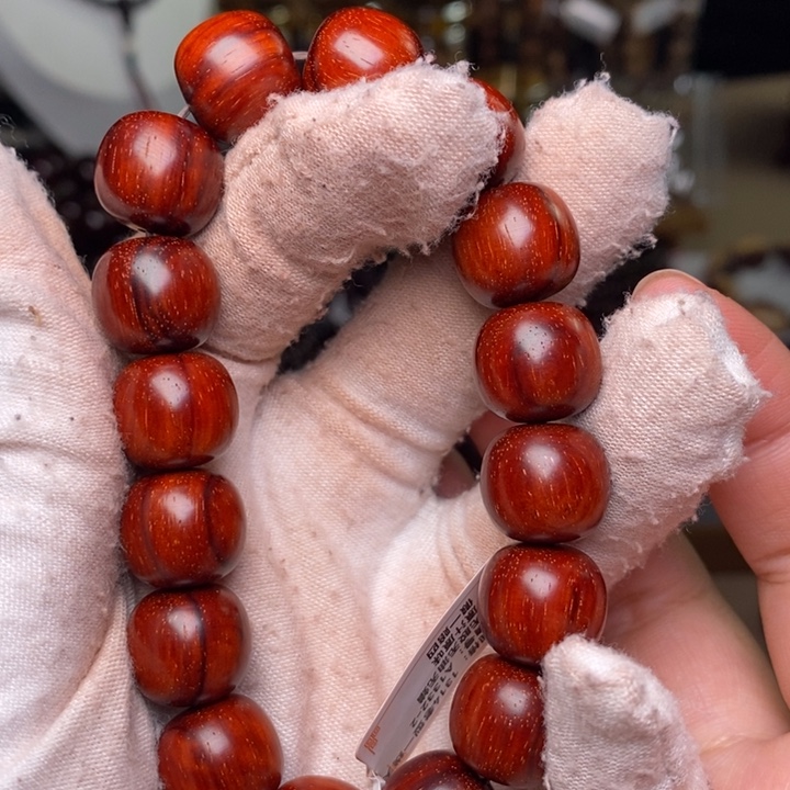 小叶紫檀手串/手链原汁原味13/14老型 鳞底泥料特价