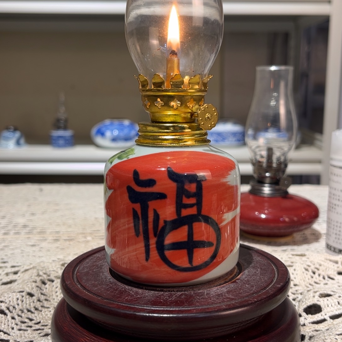 摆件景德镇陶瓷香薰灯