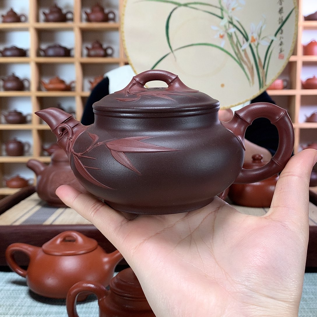 紫砂茶壶淡**然紫砂壶手工制作