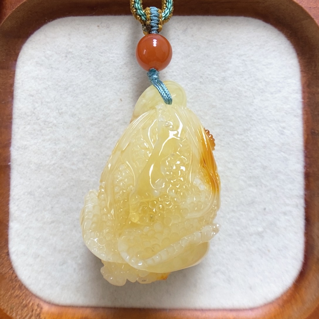 蜜蜡项链未镶嵌蜜蜡吊坠