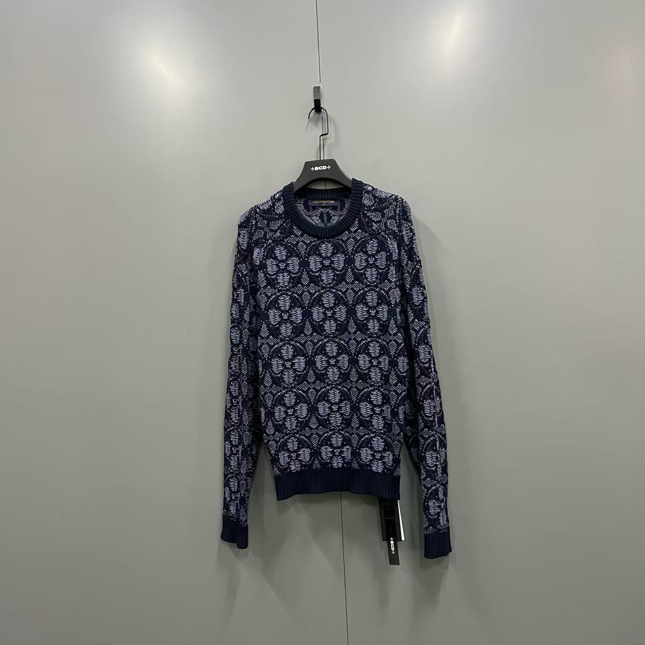 95新 LouisVuitton/路易威登 花卉提花针织衫L码/11400/C611653