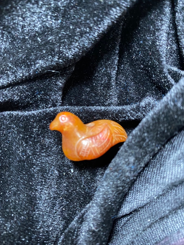 和田玉一只小玉鸟