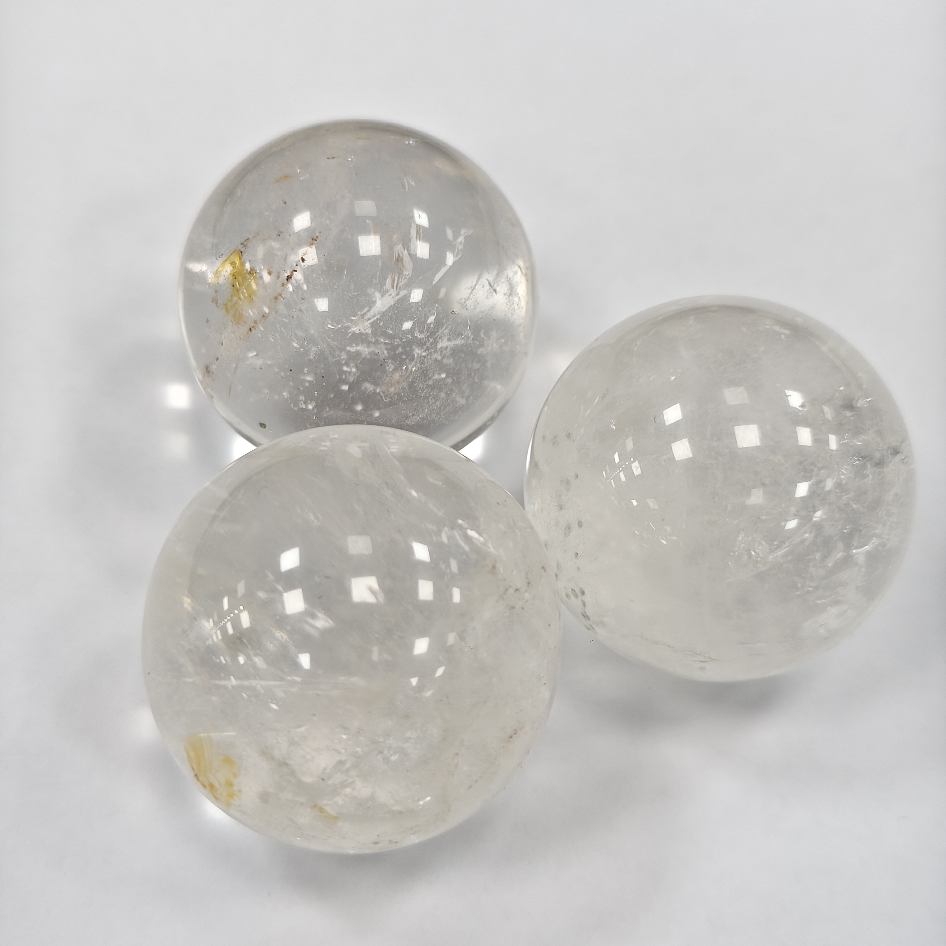 【小宝晶选】天然白水晶球摆件 多样性发一件 约3.8-4.2cm  TS067