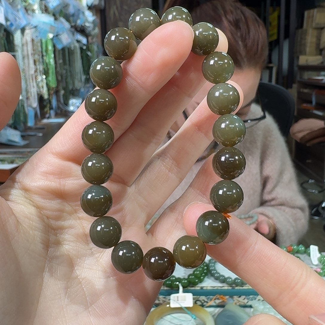 和田玉未镶嵌手链