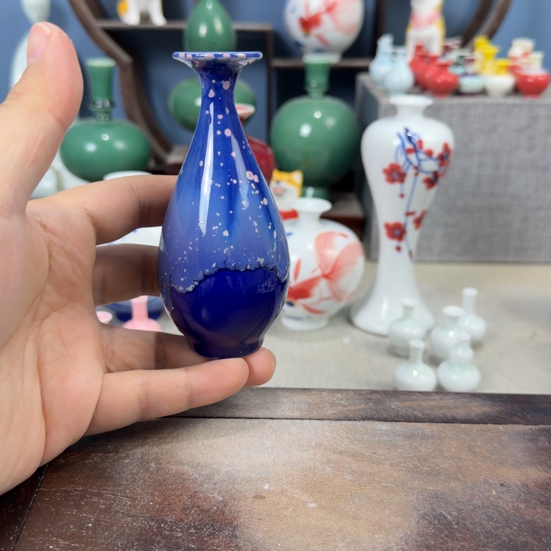 陶瓷手工小花器摆件