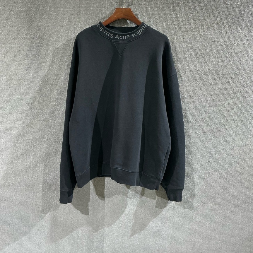 99新 Acne studio （pm）领口logo圆领卫衣 s码/0534