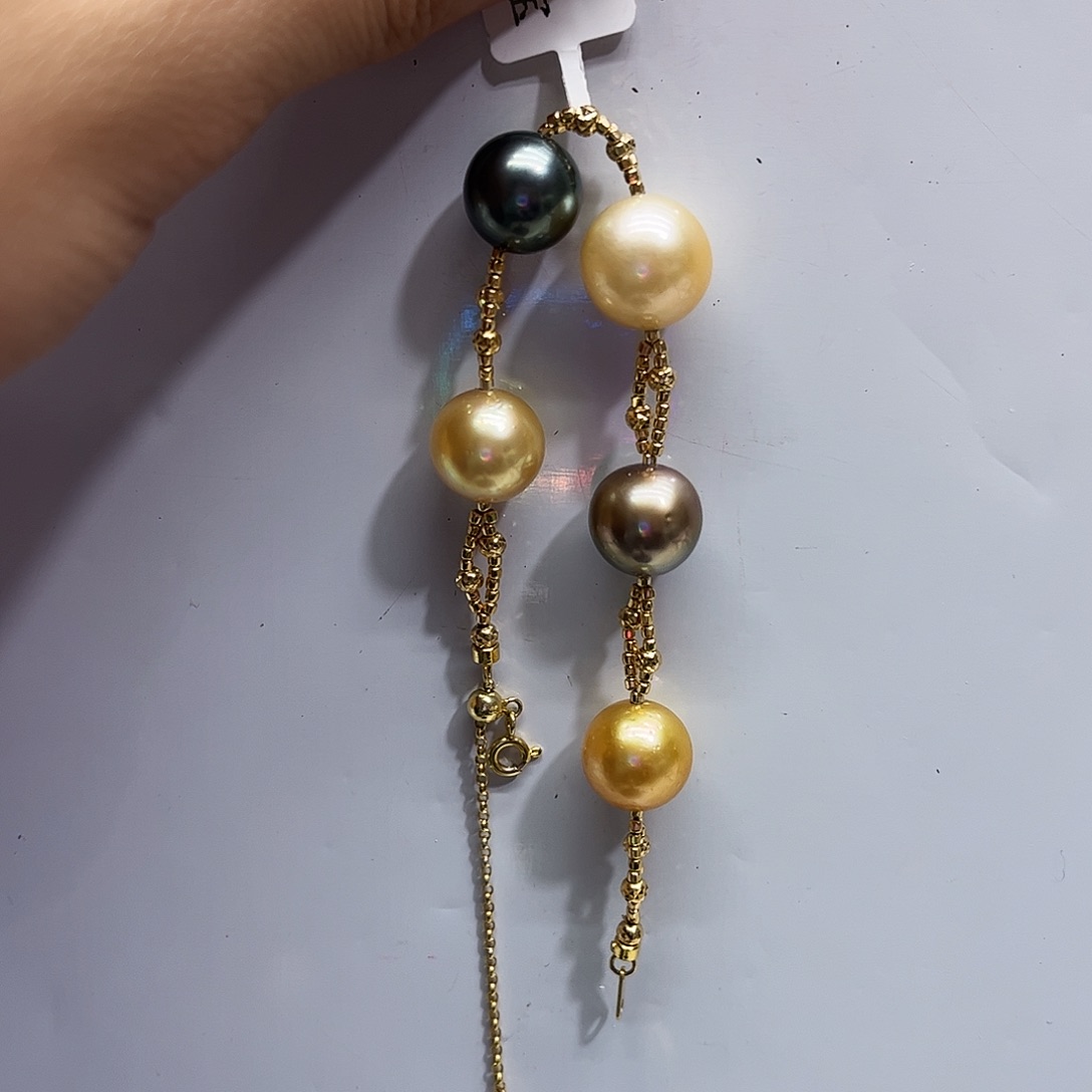 手绳海水珍珠银S925镶嵌