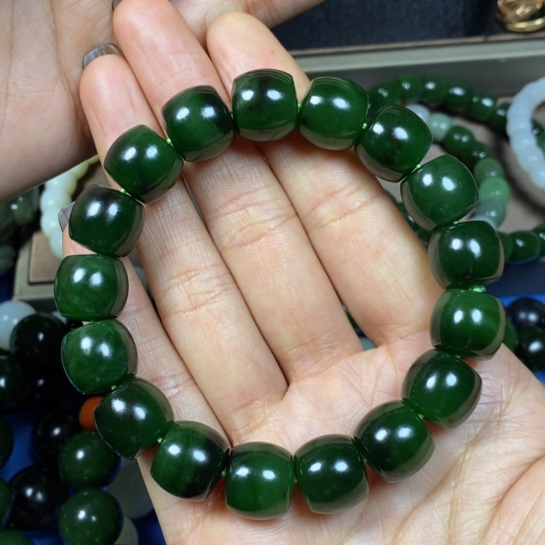 和田玉手串未镶嵌K*