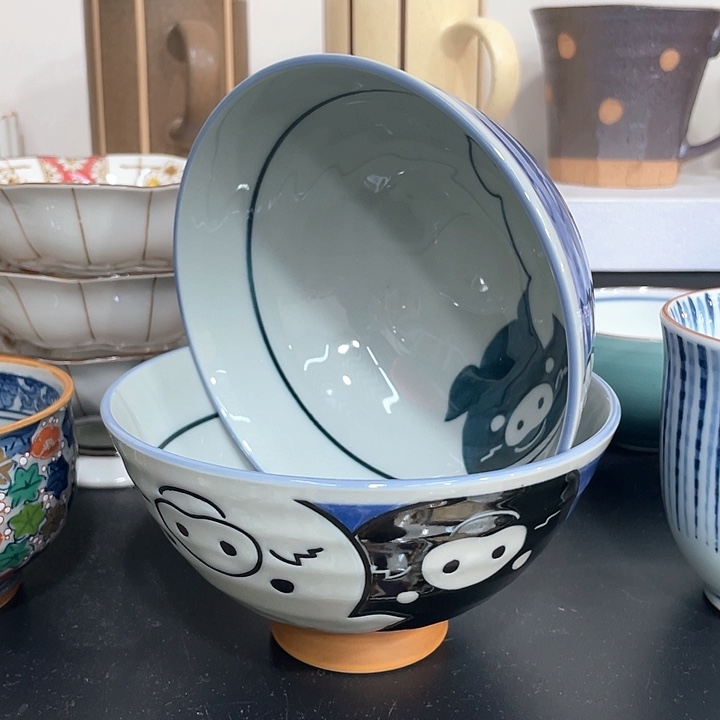 瓷片进口餐具 华火 4.9寸碗小猪图案