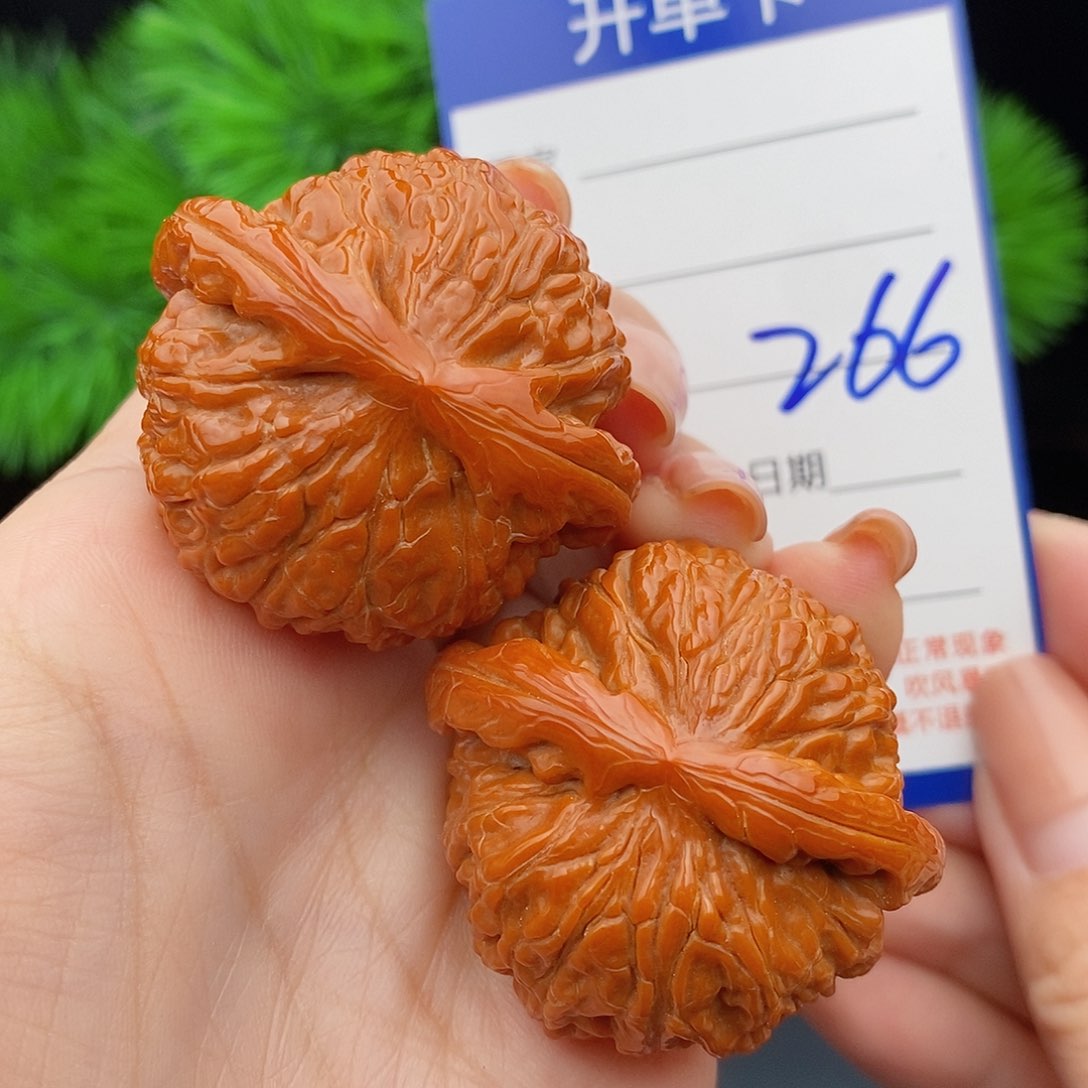 文玩核桃把件40球白266