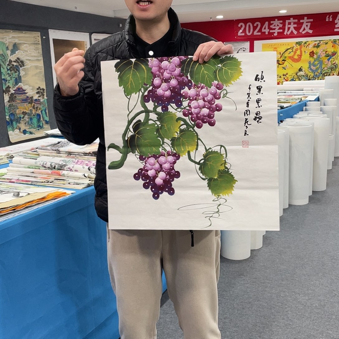 国画今天上午国画作品展示