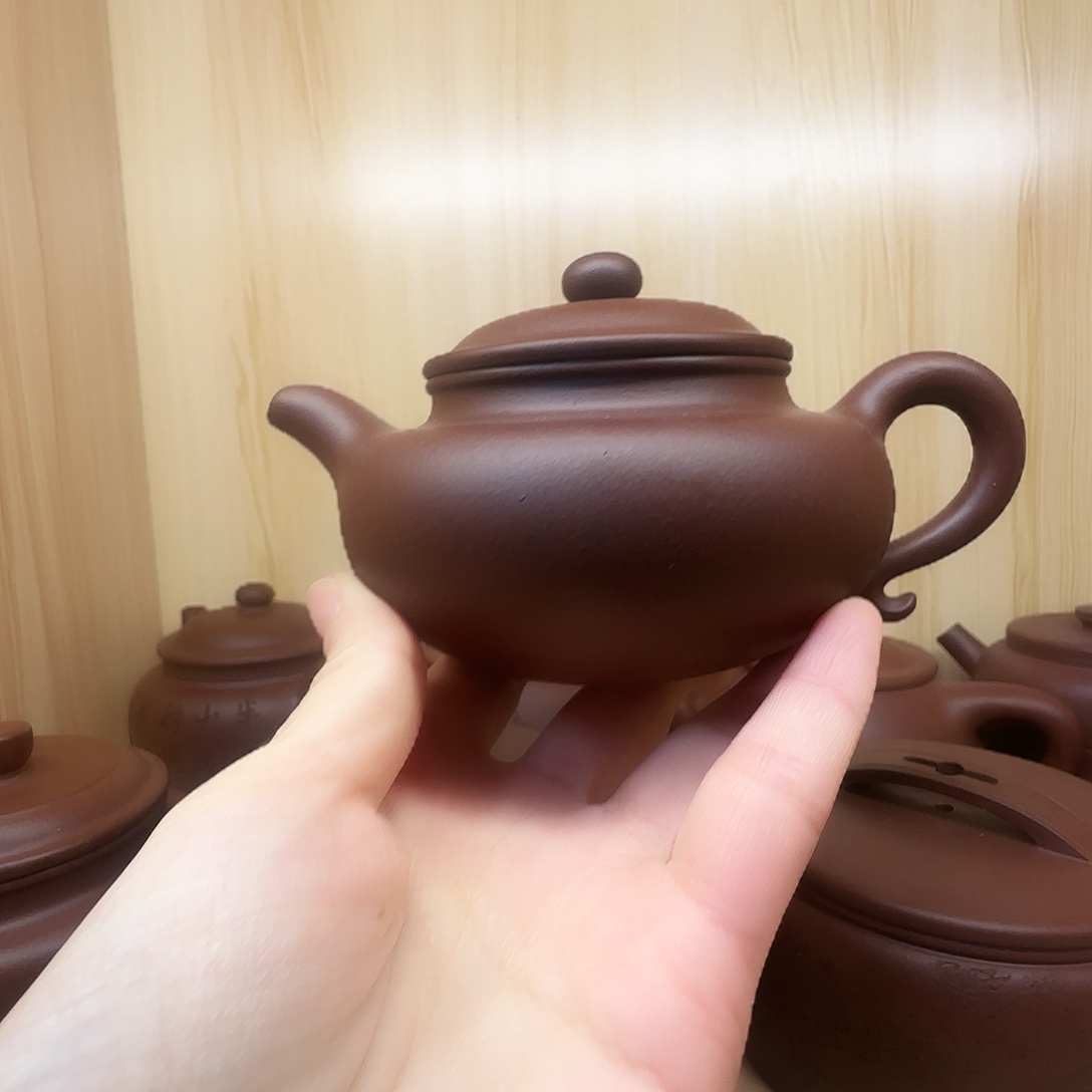 茶壶紫砂国工蒋洁全手工底槽清仿古220