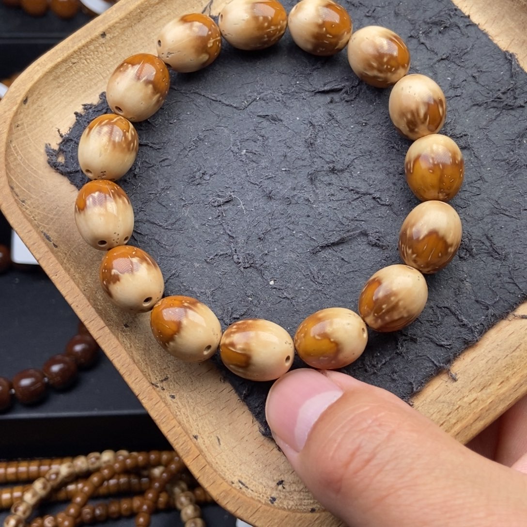 紫金鼠手串12mm天花板花皮