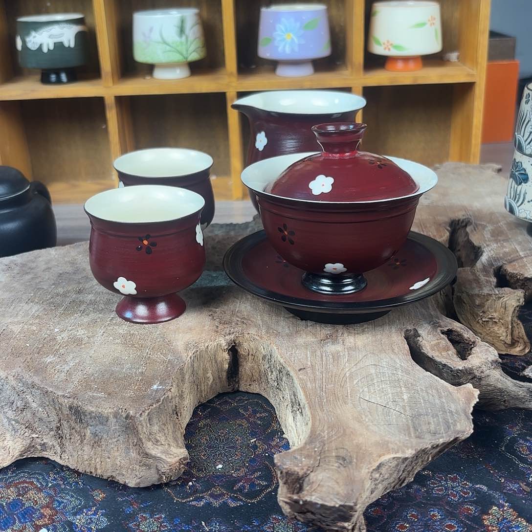 高温陶瓷茶壶茶杯盖碗