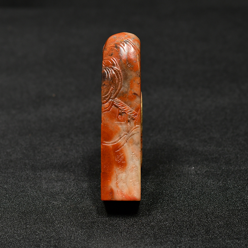 老印章金石篆刻 薄意山水 寿山石芙蓉印章 AC46