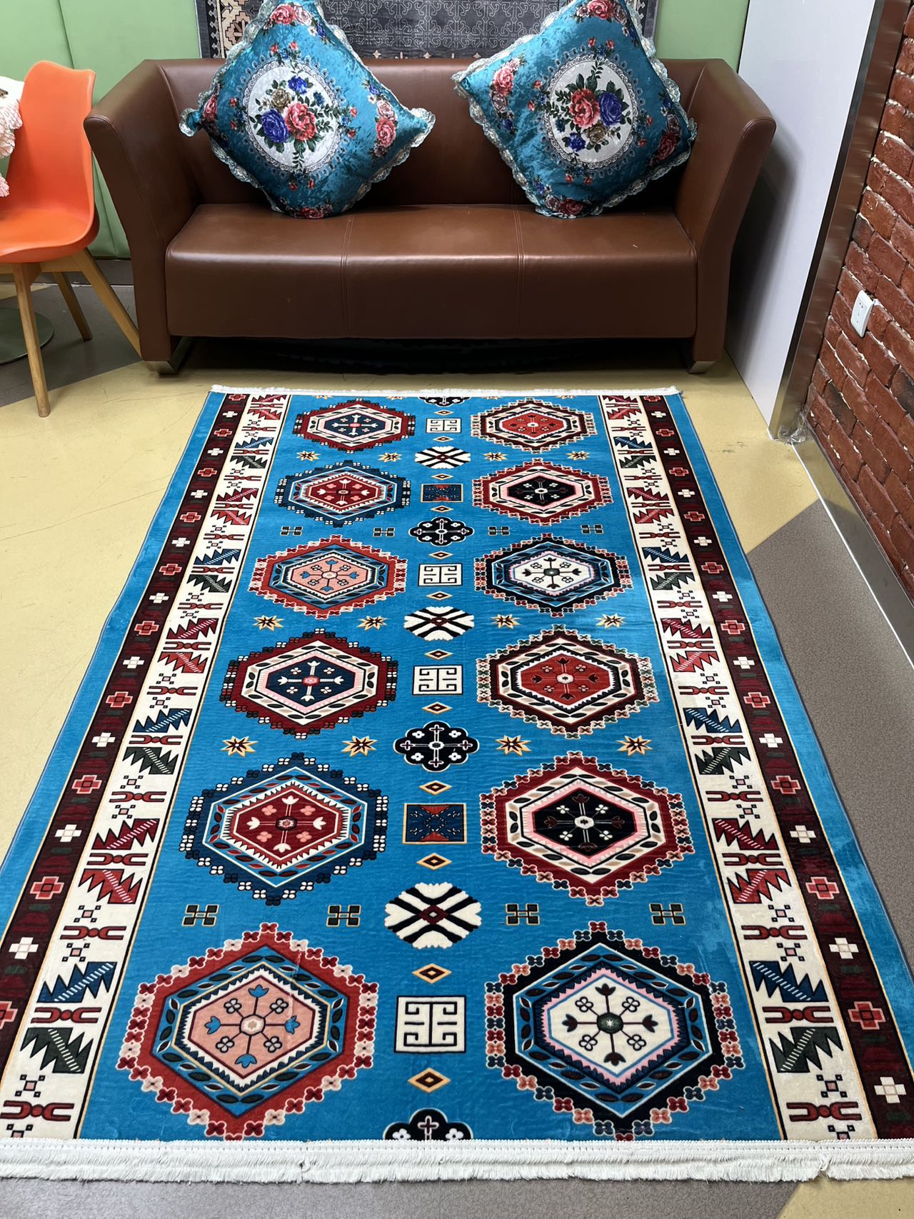 欧式仿羊绒客厅地毯