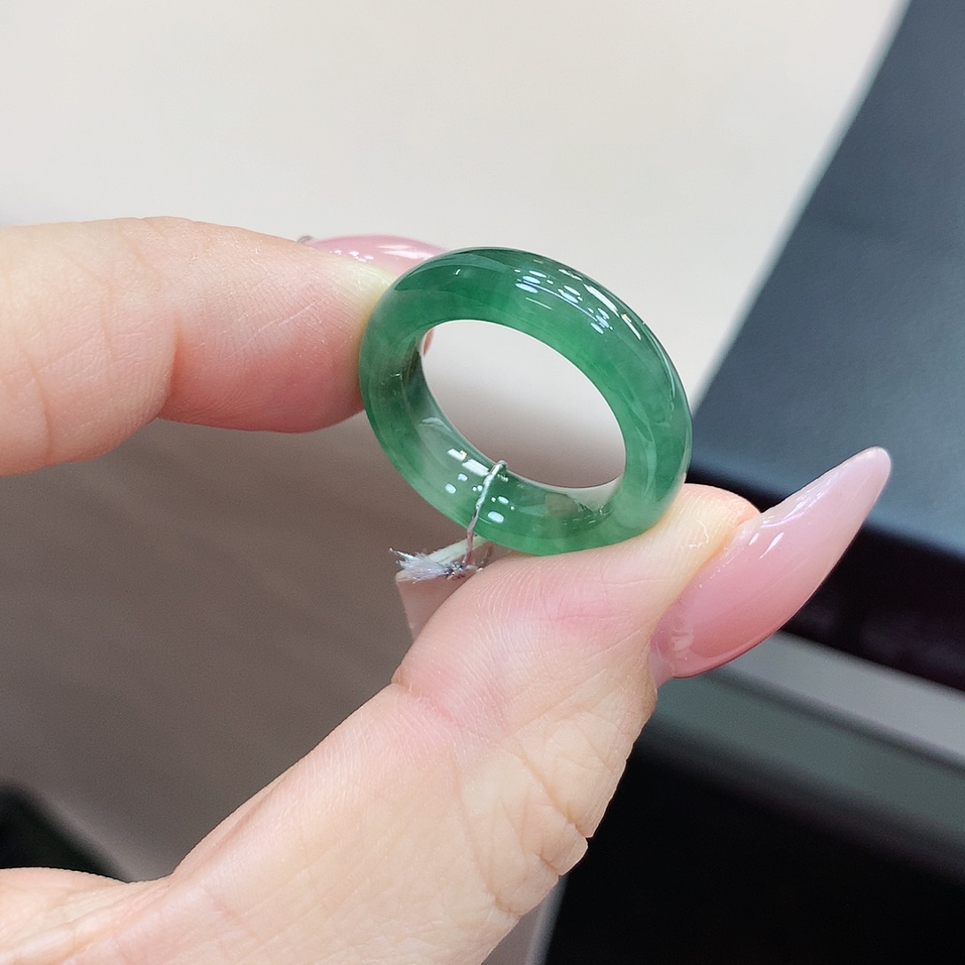 未镶嵌戒指翡翠13.号