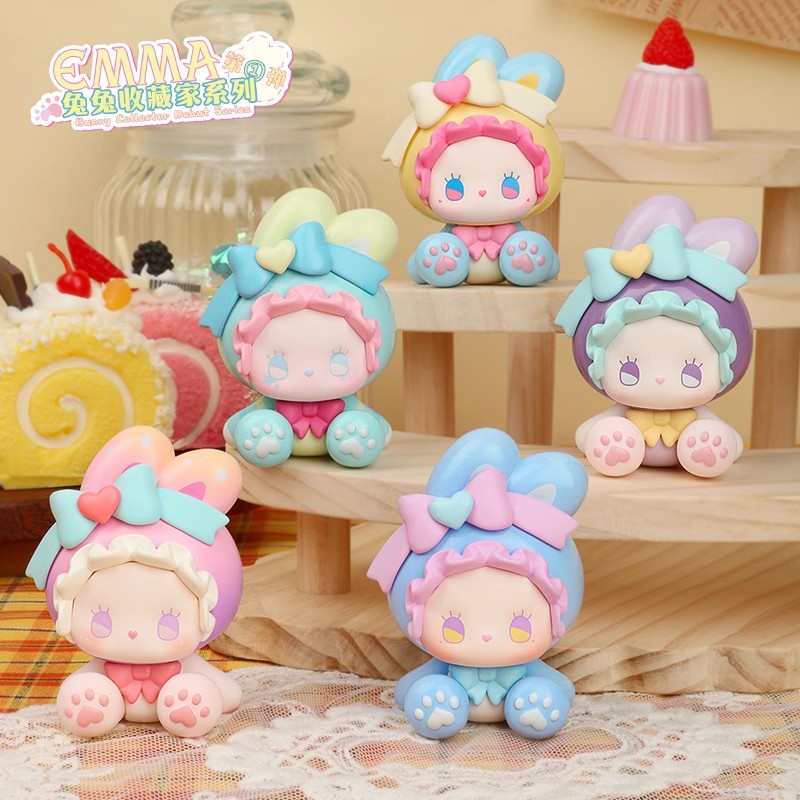 【直播代拆】【新品】EMMA兔兔收藏家盲盒潮玩多巴胺女生礼物摆件