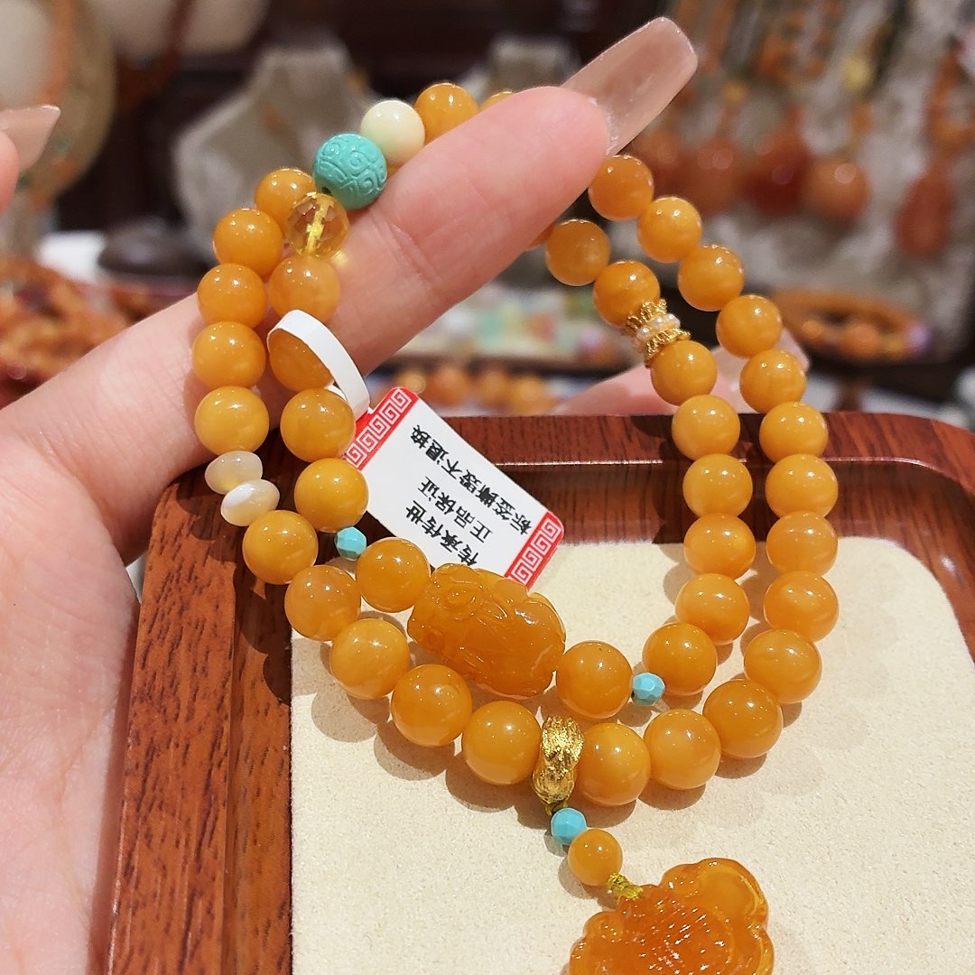 蜜蜡未镶嵌手链手串