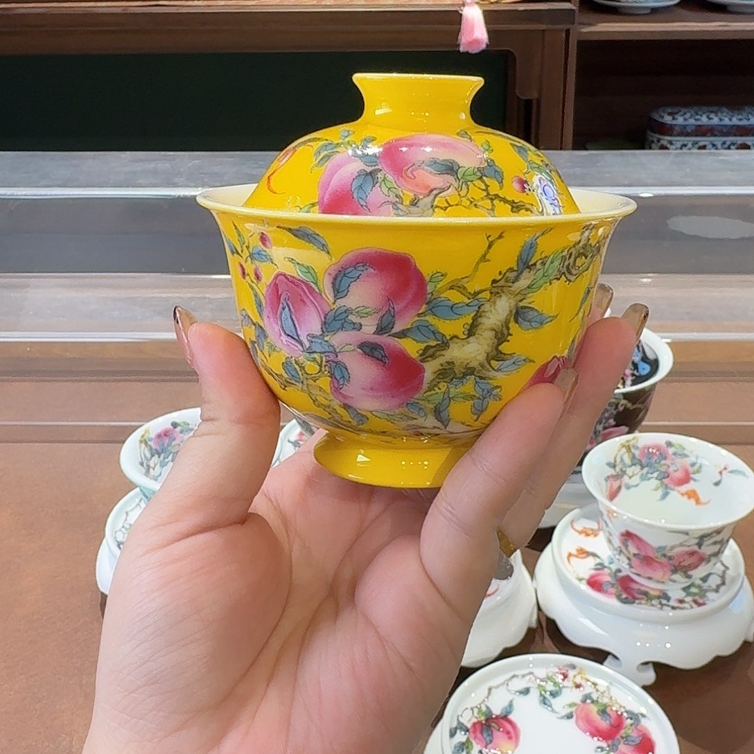 珐琅彩主人杯茶具茶具茶具